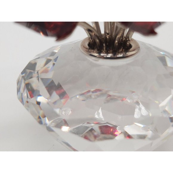 Vintage Swarovski Crystal Figurine Vase of Roses 2002 15th Anniversary. Retired - Picture 9 of 16